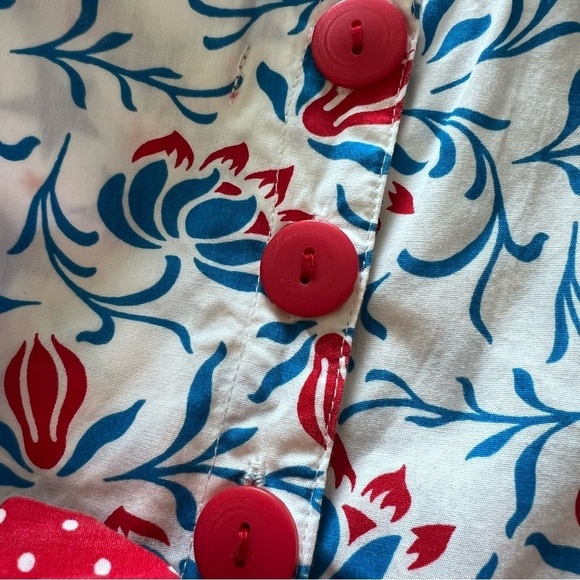 Jelly the Pug Fourth of July Patriotic Ruffle Dress in Red White Blue 24 Months - Picture 12 of 13